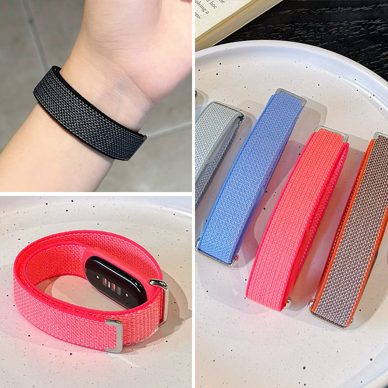 Sport Loop Velcro - Pulseira de Relógio de Nylon Trançada