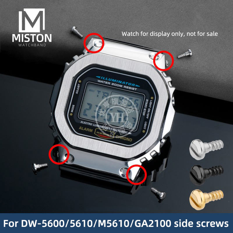 Casio Watch G-Shock Ga-2100 - Metal Bisel Parafusos para Casio Watch,