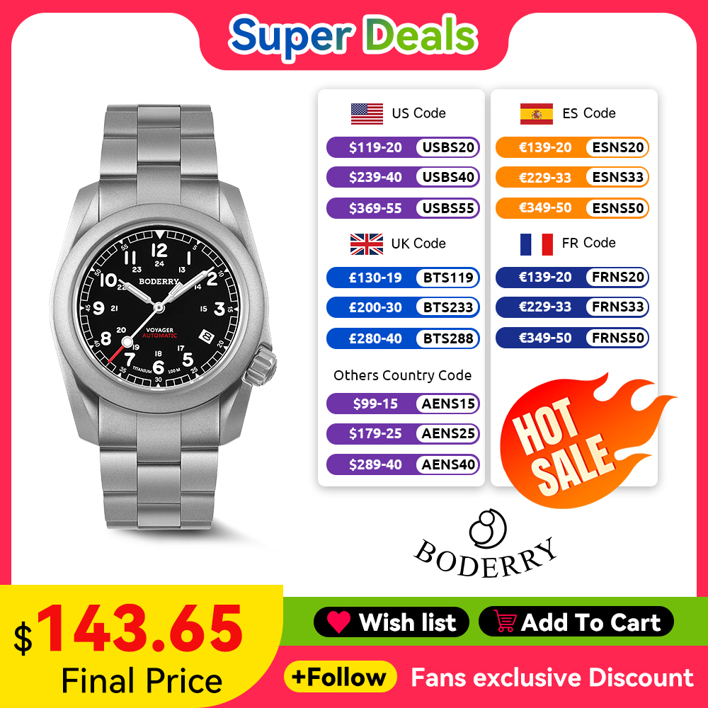 Seiko Watch 5 Sports - Boderry voyager campo relógio de titânio