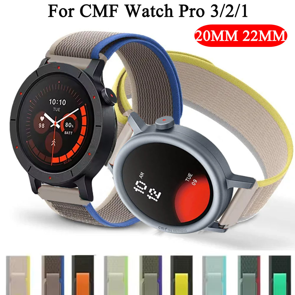 Sport Loop Velcro - 20/22mm trilha loop pulseira para cmf