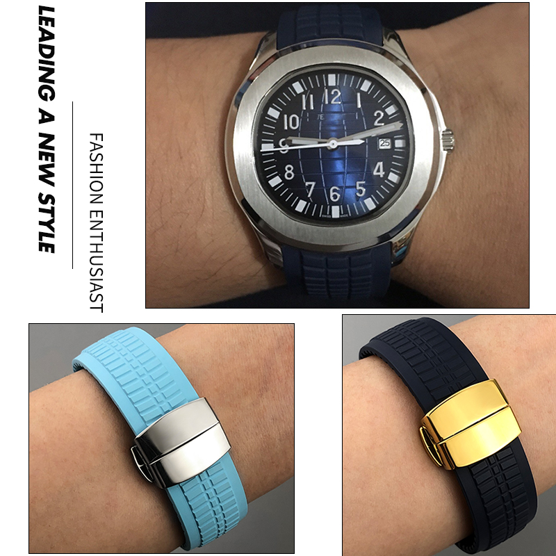 Pinos de Metal de 22mm com Ext - Patek Philippe Watch Aquanaut avaliação e preço