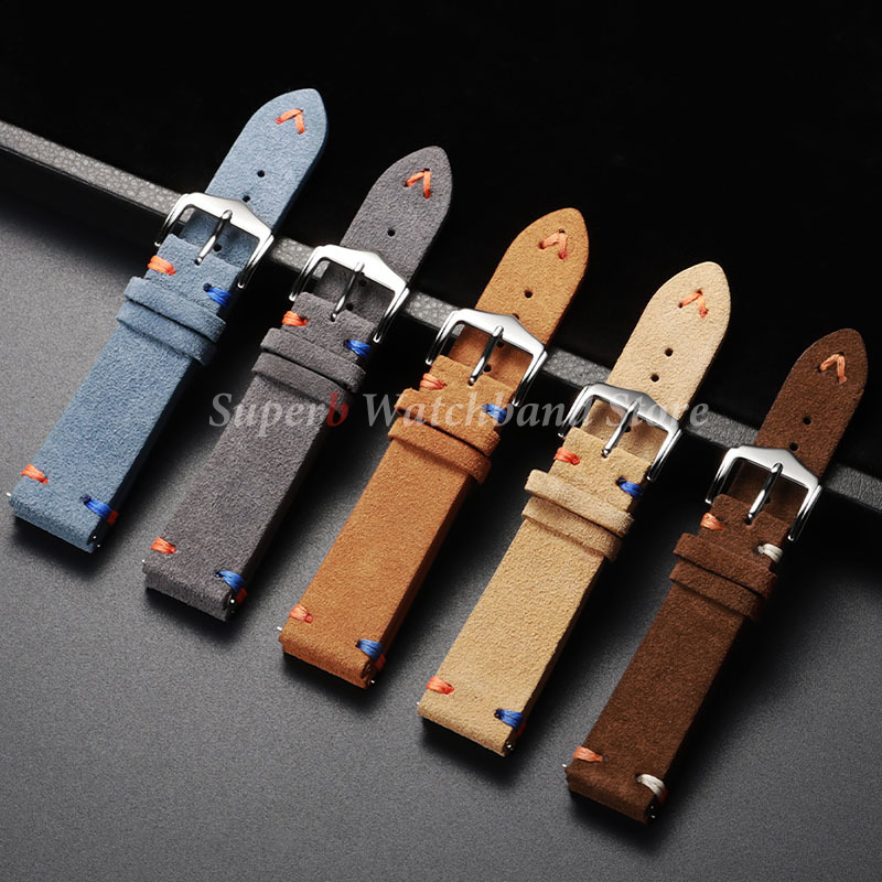 Pulseira de relógio de couro d - Suede Strap Watch avaliação e preço