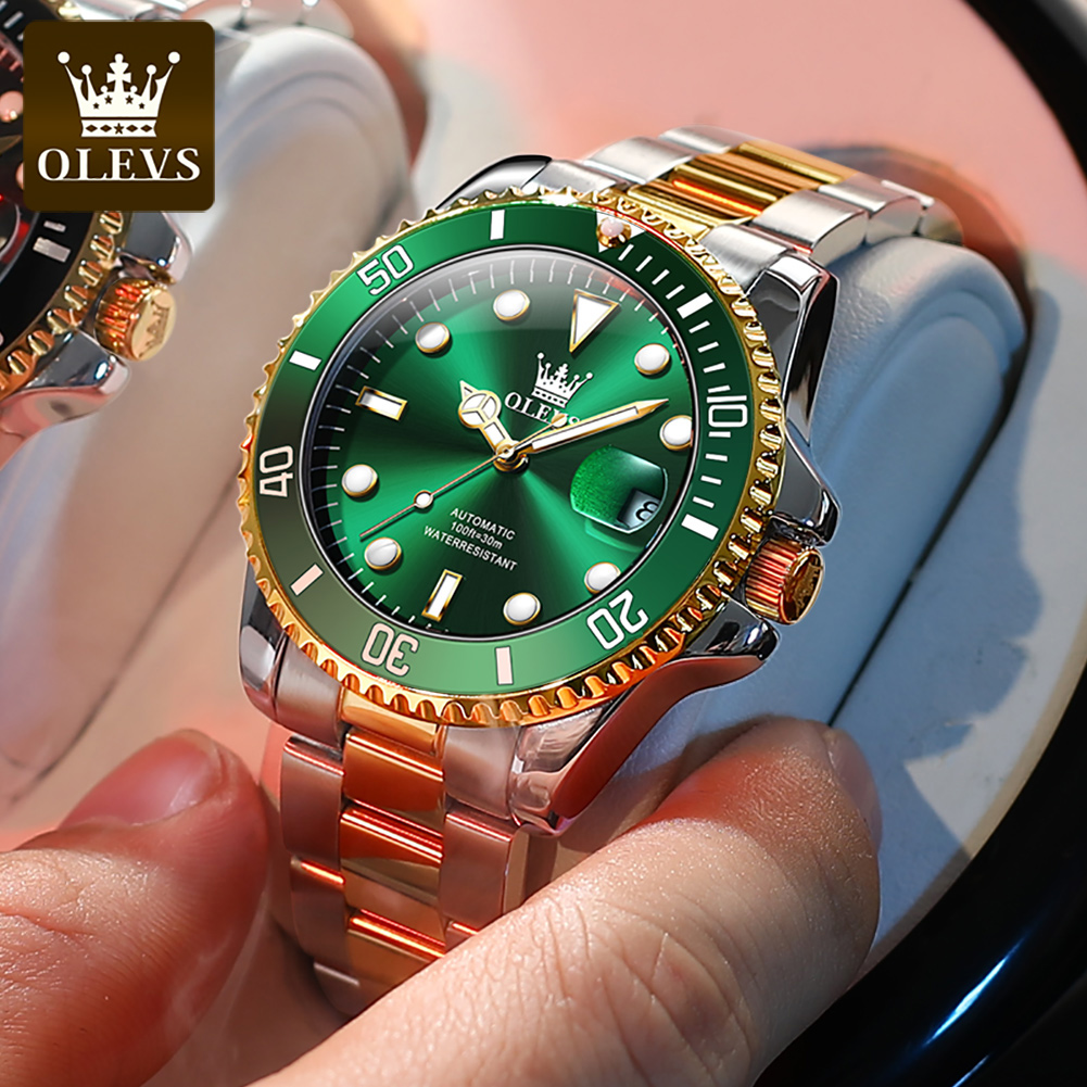 Olevs 6650 relógio mecânico pa - Rolex Watch Datejust avaliação e preço
