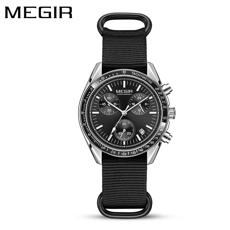 Relógio Masculino de Luxo MEGI - Canvas Strap Watch avaliação e preço