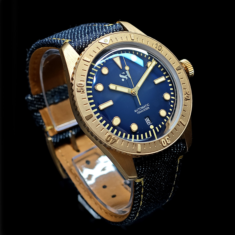 Relógio mecânico de bronze mas - Canvas Strap Watch avaliação e preço