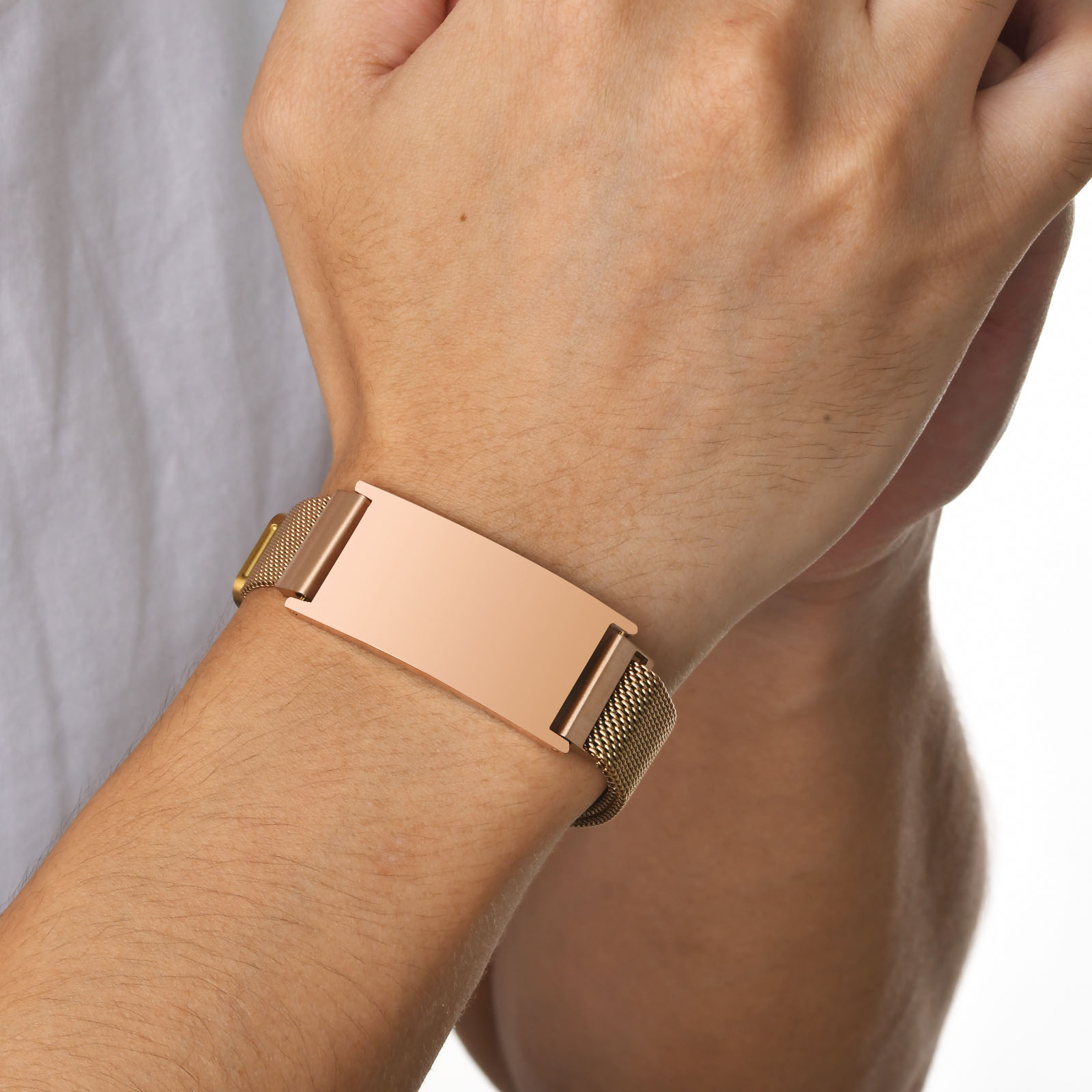 Pulseiras grossas de malha mag - Mesh Strap Metal avaliação e preço