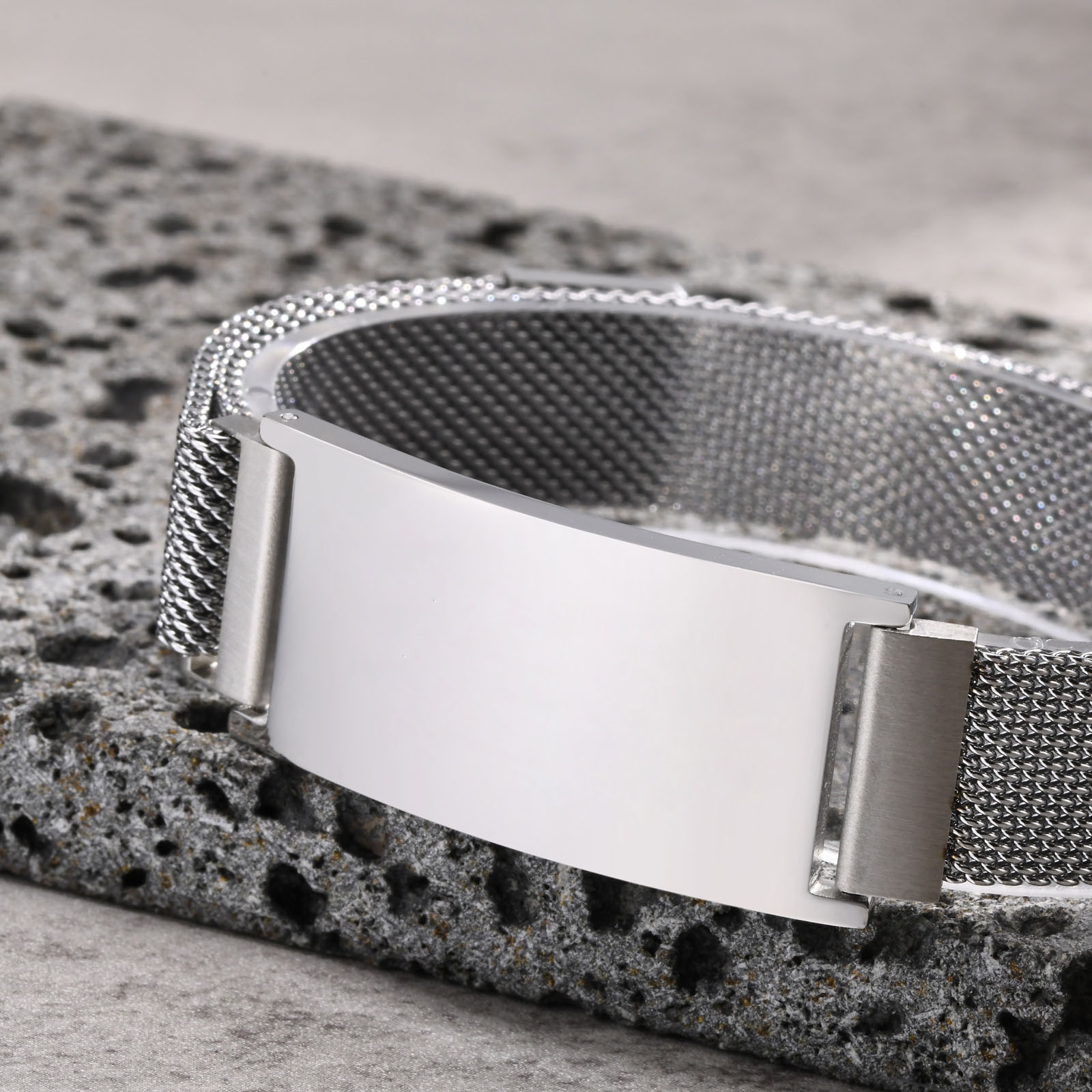 Pulseiras grossas de malha mag - Mesh Strap Metal avaliação e preço