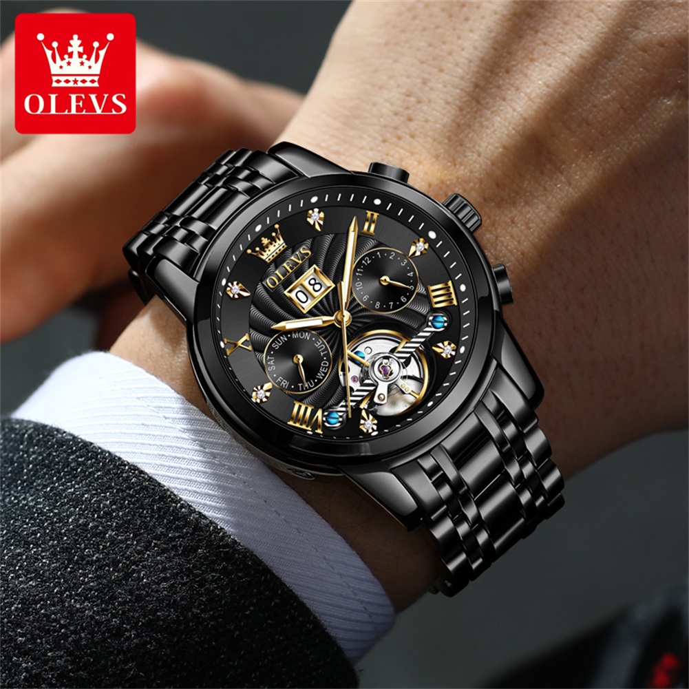 Olevs relógios masculinos clás - Rolex Watch Datejust avaliação e preço