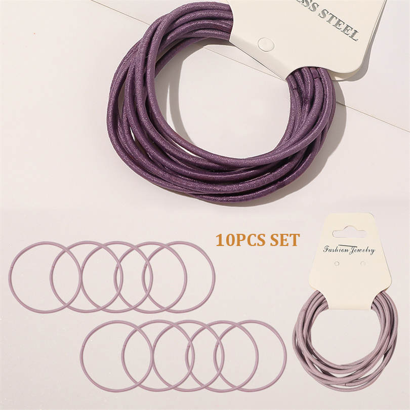 10pcs mulheres meninas simples - Silicone Band Women avaliação e preço