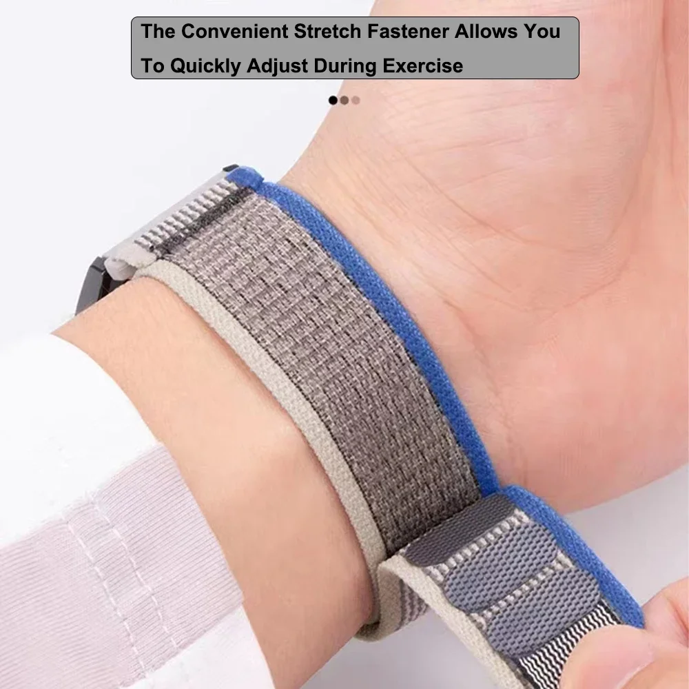 20/22mm trilha loop pulseira p - Sport Loop Velcro avaliação e preço